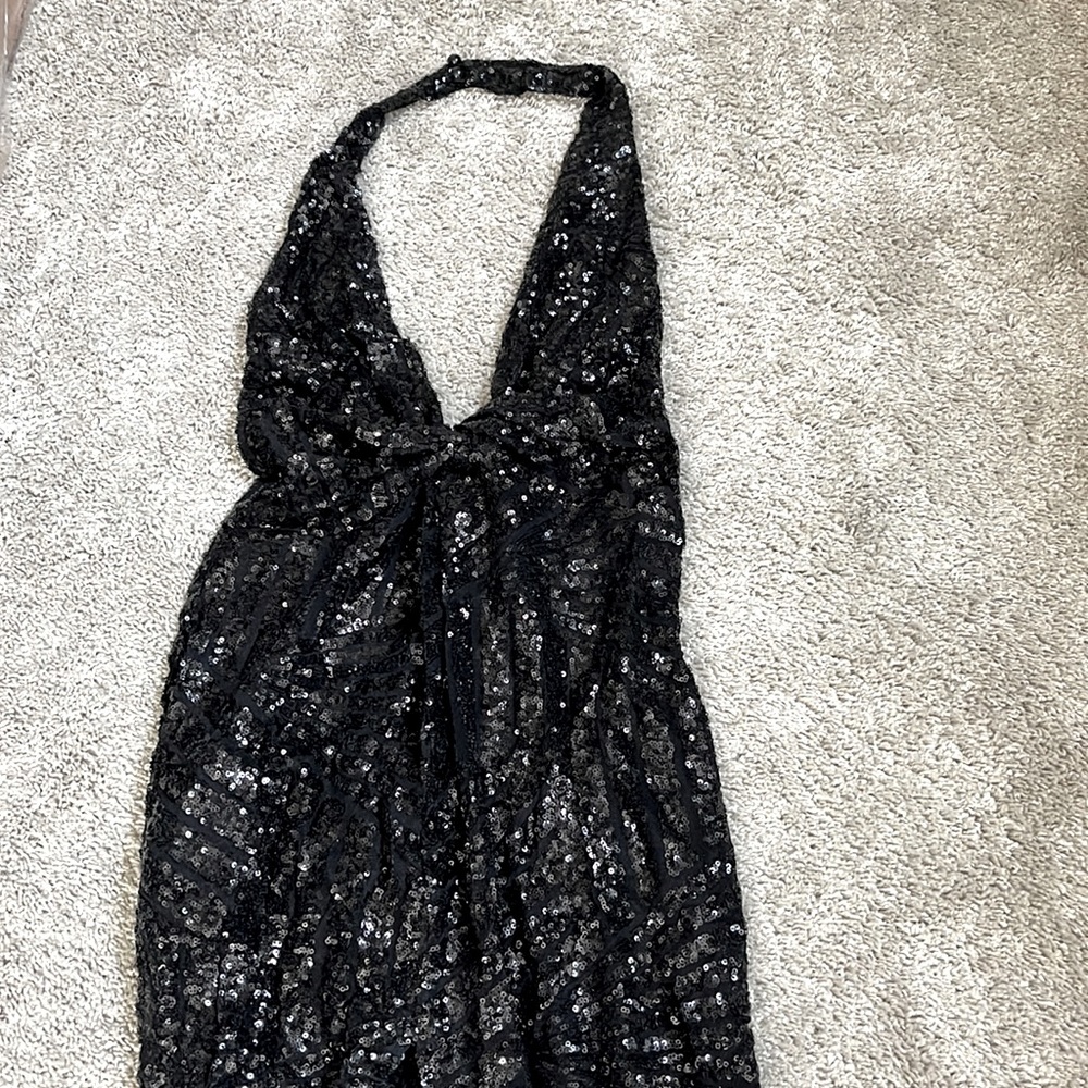 Hot Miami Styles | Black Sequin Dress | Black | Small